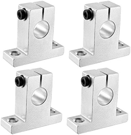 4PCS SK10 Aluminum Linear Rod Rail Shaft Support Guide Motion for 10mm/0.394" Diameter Shaft