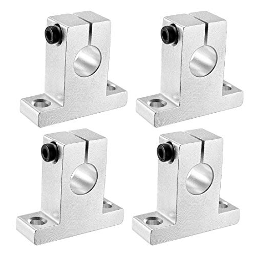 VICHSAMWY - 4PCS SK10 Aluminum Linear Rod Rail Shaft Support Guide Motion for 10mm/0.394" Diameter Shaft