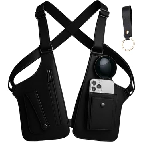 Leather Shoulder Bag with Hidden Anti-Theft Strap
