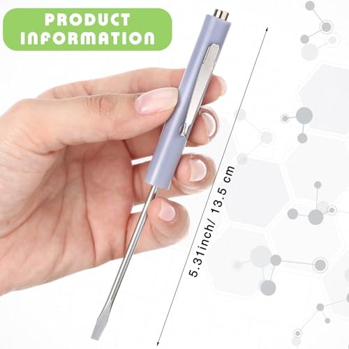 Image of Minatee 30 Pcs Pocket Screwdriver Mini Tops and Pocket Clips Magnetic Slotted Screwdriver with Magnet Small Slotted Screw Driver for Mechanical Electrician Technician Repair Tool(Gray)