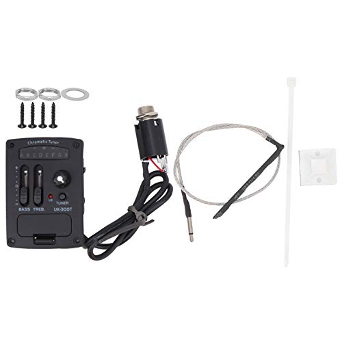 Pastilla Para Ukulele, Ecualizador de 2 bandas Ajuste de pastilla Ukulele EQ Ecualizador Sintonizador Guitarra clásica Pastilla piezoeléctrica Preamplificador