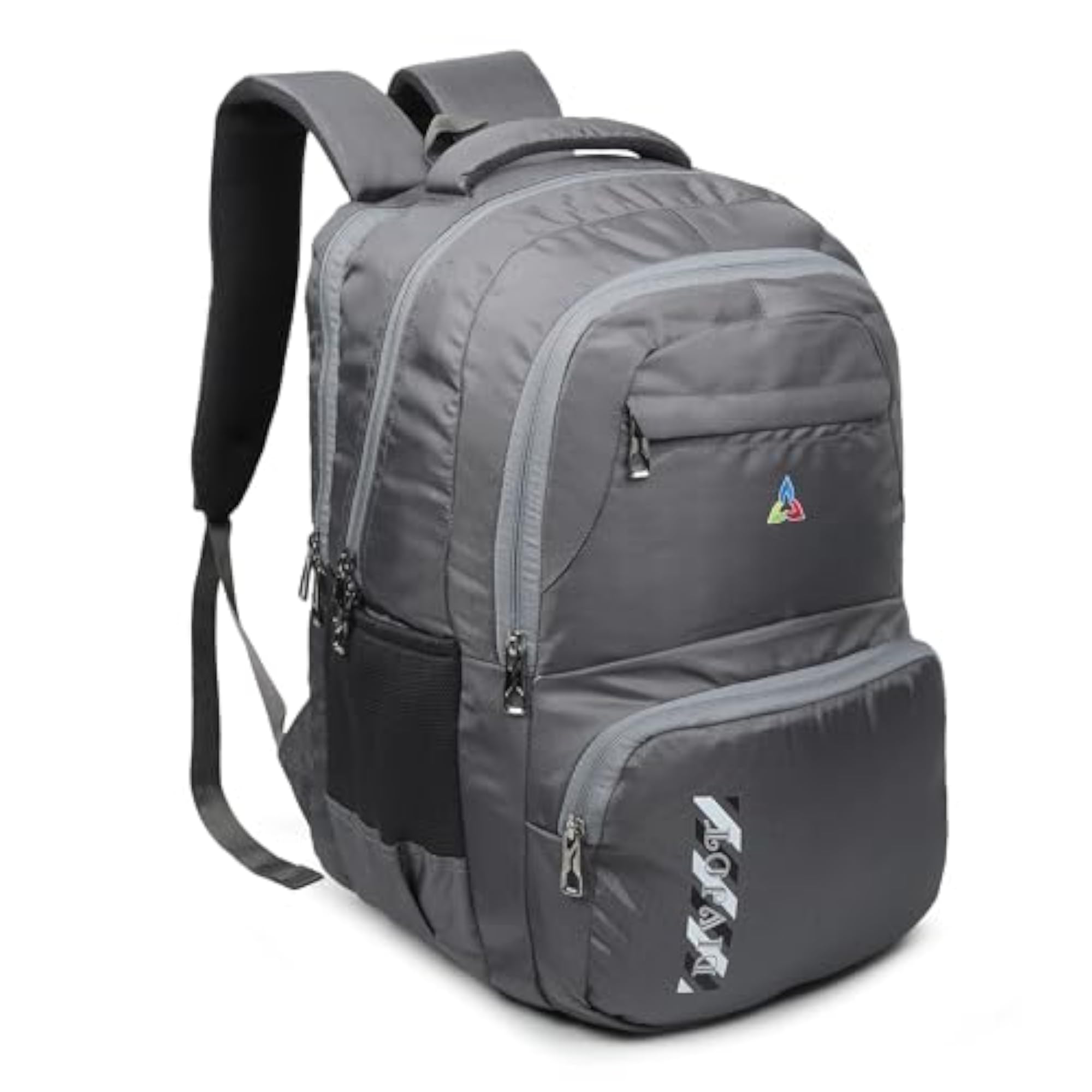Durable Stylish School Bag with 3 Compartments, Grey
