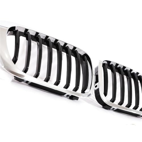 Parrilla de panal de abeja para BMW Serie 3 E46 2 puertas cromo 4