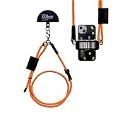 [DDBody] スマホストラップ レザー 携帯ストラップ ネクスストラップ 肩掛け 首掛け 斜めがけ 全機種対応 アウトドア スマホショルダー スマホ ショルダーストラップ ストラップホルダー (8mm/140cm, オレンジ)