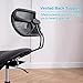 TUJOBA Modern Ergonomic Saddle Seat Kneeling Chair with Backrest, 360 Degrees Swivel Mobile Angled Posture Stool for Office, Black Leather