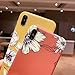 Kinyetor iPhone Xs Max Case for Girls, Xmax Flower Cases Flexible Soft Slim Fit TPU Silicone Cute Floral Shell Phone Case Compatible for iPhone Xs Max 6.5 Inch-Yellow