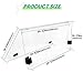 KUAFU Clear Windshield Compatible with 2000.5 - UP Golf Cart Club Car DS Fold Down