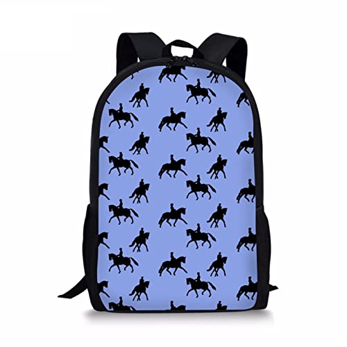 Cool Teenager Boys Girls Horse Backpack Simple Printing Kids Animal Bagpack Primary Children School Bags B