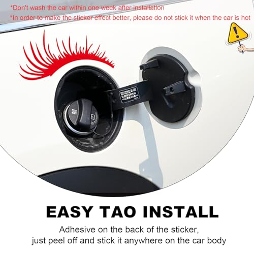 Image of KVAEY 2 PCS Car Headlight Eyelash Stickers, Cute Fake Eyelashes Decal for Bumper Auto Body Window, Waterproof Reflective PET Charming Eyelash Sticker Funny Decor for Car SUV Truck (Red)