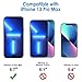 JETech Sichtschutz Kompatibel mit iPhone 13 Pro Max 6,7 Zoll, Anti-Spähen Privatsphäre Schützen Folie Blickschutzfolie, 2 Stück