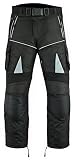 Pantalones impermeables de motero Ridex CMT1 para hombre (resistentes al viento y con protección), CMT1, negro, 34 W/30 L 