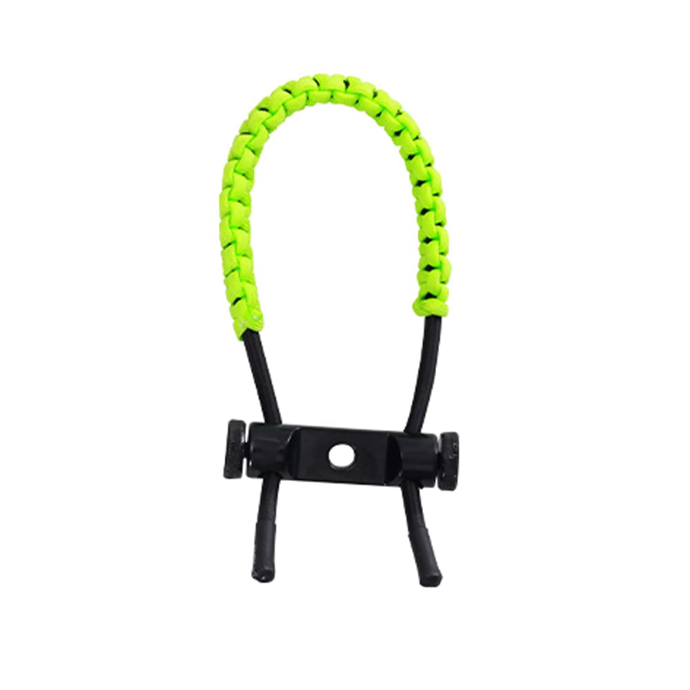 ZSHJGJR Archery Wrist Sling - Braided Adjustable Bow Strap for Compound Bow Hunting & Shooting Accessories (Green)