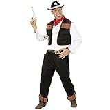  Iden Widmann 02722 - Disfraz de vaquero para adulto (talla M)