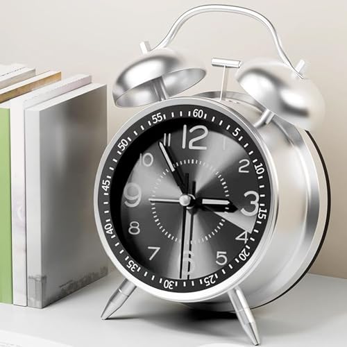 Reloj despertador analógico recargable que soluciona el sueño profundo 6
