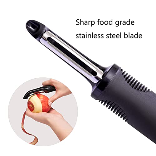 Weymier Potato Peeler Vegetable Peeler Apple Peeler Fruit Peeler For Kitchen Sharp Stainless Steel Swivel Blades Good Grip Handle Peeler Built-In Potato Eye Remover #TOP4