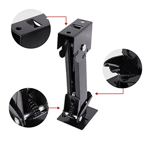 Image of Telescoping Trailer Stabilizer Jacks - Adjusts from 11.8 inch to 17.7 inch, Includes 11.8 inch Long Bar /Crank, 1000 lbs Capacity Each, Set of 2