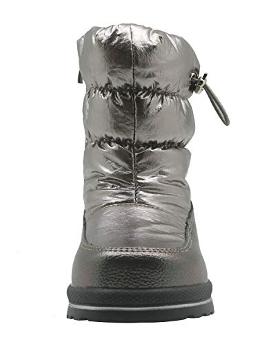 Ahannie Girls Snow Boots Toddler/Little Kids Winter Waterproof Outdoor Warm Faux Fur Lined Boots3