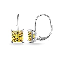 Yellow CZ - Sterling Silver