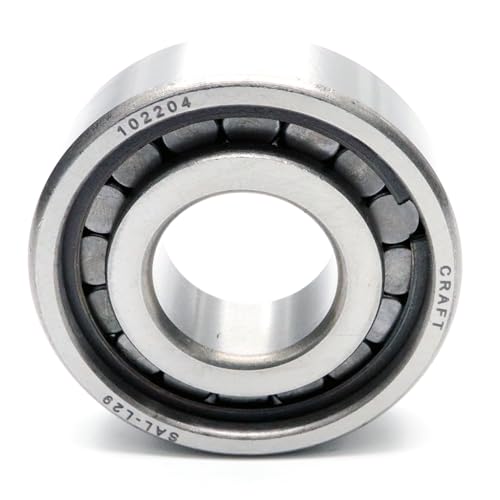 Parts and Parts Zylinderrollenlager 102204 20x47x14, DIN 5412 ISO 616, Hochpräzises, Geräuscharm, Hochleistungslager für Automobil-, Maschinenbau- und technische Anwendungen