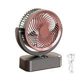 Ventilatore da tavolo | 6 velocità ricaricabile schermo digitale silenzioso | Ventilatori di Bur. Piccoli, silenziosi, rinfrescanti, per casa, soggiorno, cucina, ufficio, campeggio, viaggi, all'aperto