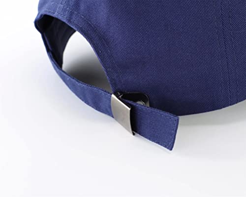 Connectyle Boys' Cotton Adjustable Cap Upf 50+ Fitted Sun Hat Breathable Sports Ball Cap Navy Blue M #TOP6