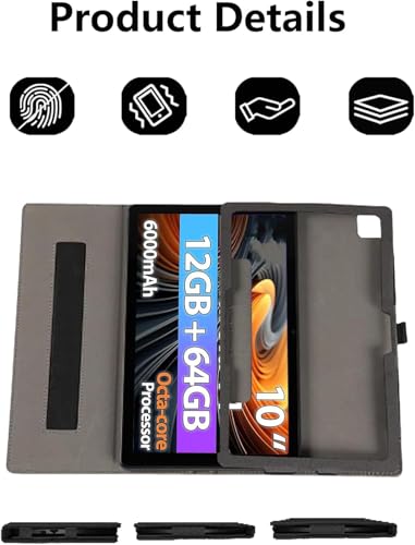 Support tablette TABWEE T80 étui bleu antichoc avec poignée - 3