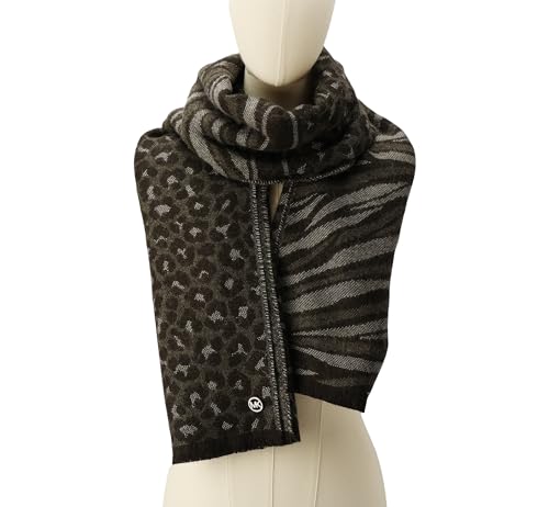 Michael Kors Womens Mixed Animal Wrap, Stylish Fashion Accessory Scarf for Cold2