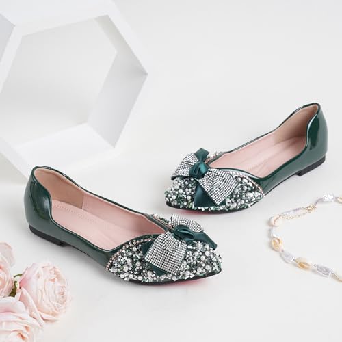 Flats for Women Pointed Toe Fashion Wedding Shoes Work Casual Slip-On Dress Shoes Women Comfortable Dressy Flat3