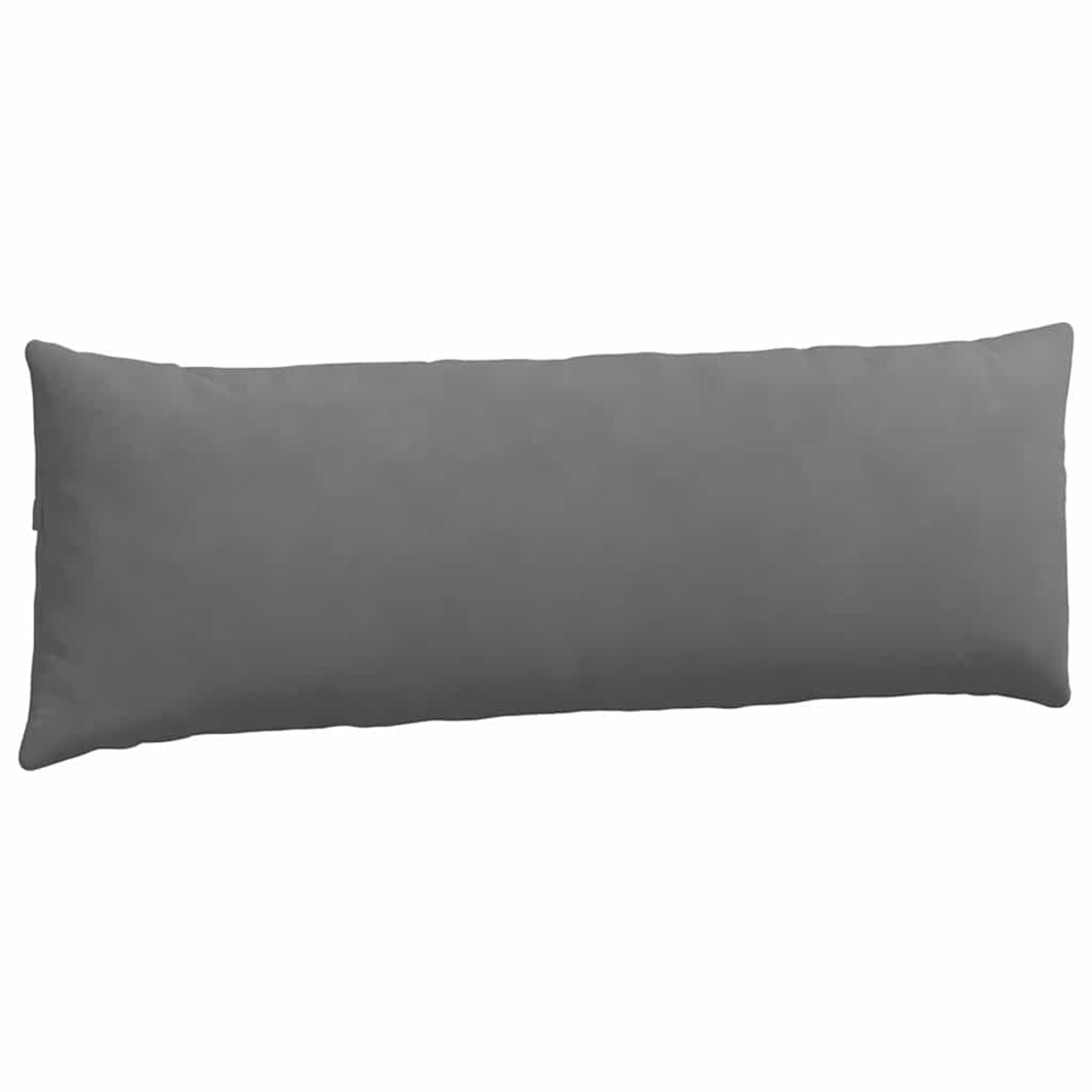Cuscini da divano, 2 pezzi, grigio scuro, 120 x 40 cm, in tessuto, sfoderabile, imbottitura in poliestere, per soggiorno e camera da letto