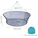 MOUNTTU Crab Net,Fish Trap Crab nets for Crabbing Portable Folding Fishing Fish Net with Thickened Rope for Minnows Lobster Shrimp