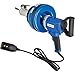 Global Industrial Electric Auto-Feed Handheld Drain Cleaner For 3/4"-3"ID, 5/16"x25