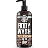 Viking Revolution Men's Body Wash - Coffee Whiskey Mens Body Wash - Mens Natural Body Wash for Men with Vitamin E and Olive Oil - Shower Gel Body Wash Men (12 Fl Oz, Pack of 1)