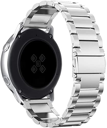 Miniatura 4 de Compatible con correas SKG V7 Pro, Lamshaw correa de repuesto de metal de acero inoxidable compatible con SKG V7 ProENOMIR ID208BT 1.7 Smart