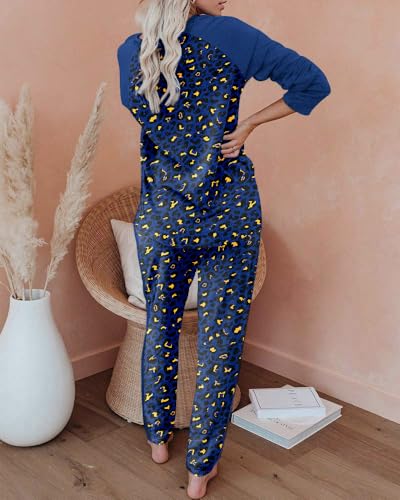Women's Pajama Set Long Sleeve PJs Cozy Sweatshirt and Long Pants - image 4