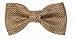 Adult Natural Burlap Clip On Bow Tie - Rustic Wedding