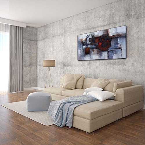 Toile abstraite moderne décoration murale grand format pour grand salon