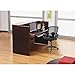 Alera ALE Valencia Series Reception Desk w/Counter,71w x 35 1/2d x 42 1/2h, Mahogany