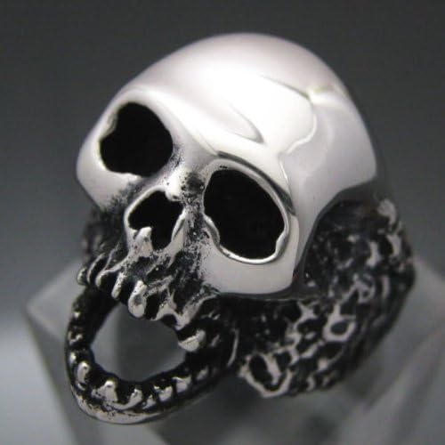 Amazon 疫病の髑髏 シックスカルリング2 27号 ドクロの指輪 シルバー925 銀製アクセサリー リング 通販
