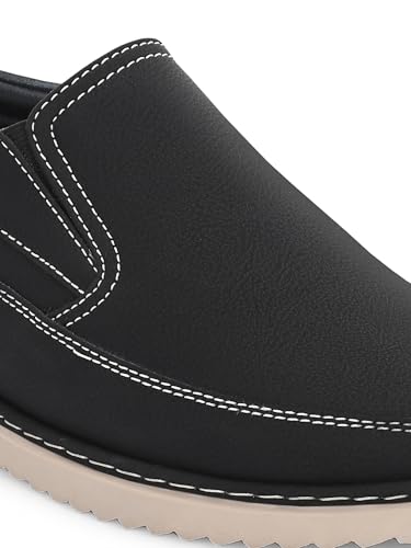 Image of STANPHORD Men Slip-On Casual Sneakers | PU Leather Water Resistant | TPE Anti-Slip Sole | Cushioned Everyday Walking Office Casual Wear (TPSG 3920)