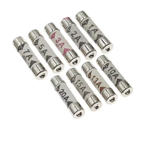 Tube fusible céramique BS1362 cartouche de rechange 6x25 mm 13A pour prise anglaise