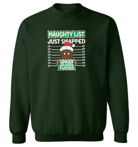 Haase Unlimited Naughty List Just Snapped - Gingerbread Toddler Fleece Crewneck Sweater