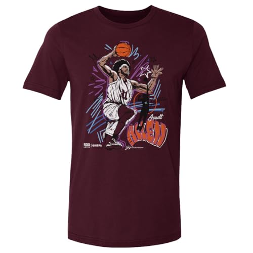 500 LEVEL Jarrett Allen Shirt - Jarrett Allen Cleveland Scribble WHT (Maroon, XX-Large)