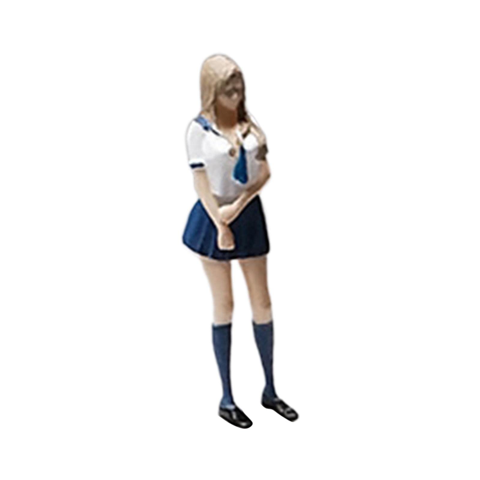 Resin 1:64 Girl Figure Handpainted for Diorama Scenery Collections Layout Uniform Standing-image-35
