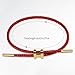 Taefuwr Simple Titanium Rope Steel wire Bracelet, Bracelet with Adjustable Design Polished H Shape Buckle, Fashion Gift for Women Men (red)