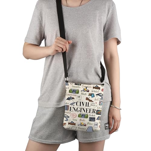 G2TUP Civil Engineer Appreciation Gift Civil Engineer Words Crossbody Bag Future Civil Engineer Civil Engineering Gift4