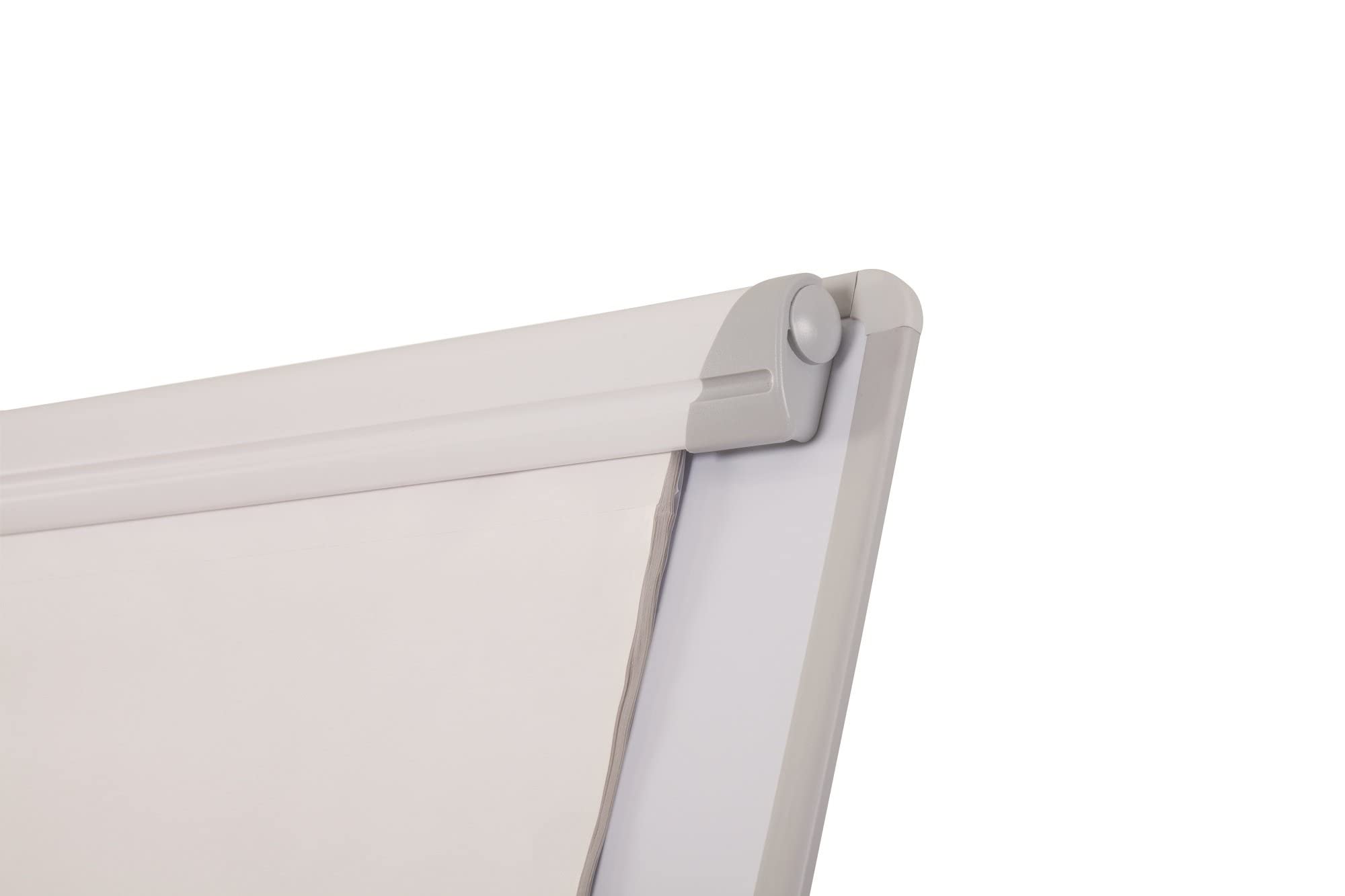 Bi-Office Lavagna Portablocco, Cavalletto Treppiedi Basic Non Magnetico, Cornice in Grigio, Dimensioni Pannello Euro 700 x 1000 mm