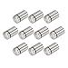 uxcell 10 Pcs Silver Tone Stainless Steel 19 x 30mm Standoff Hardware for Glass