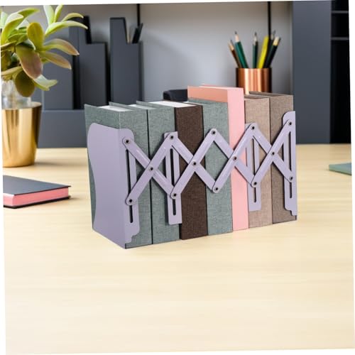 Présentoir de bureau rétractable métal range-revues trieur de documents ajustable