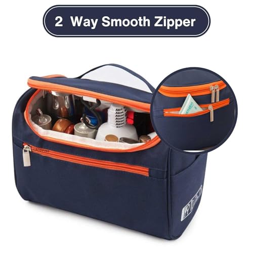 Image of Women's Multi Functional Travel Toiletry Hanging Makeup Organiser Bag(Blue)