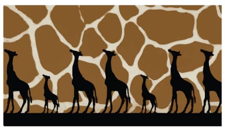 WINGS Craft & Fundraising Supply Checkbook Cover with Choice of Bank Transaction Register, Wildlife & Animals (Giraffe, +1 Large Print Register)